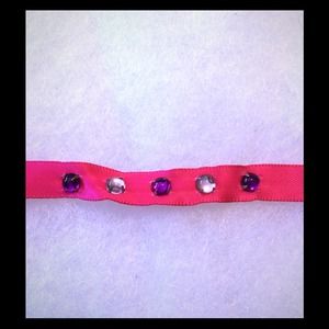 ($1) rhinestone ribbon bracelet