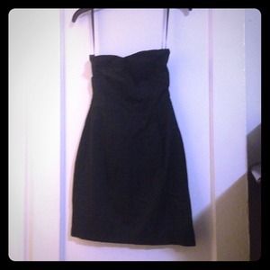 H&M strapless black dress