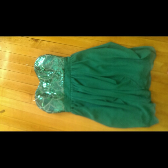 Green formal dress