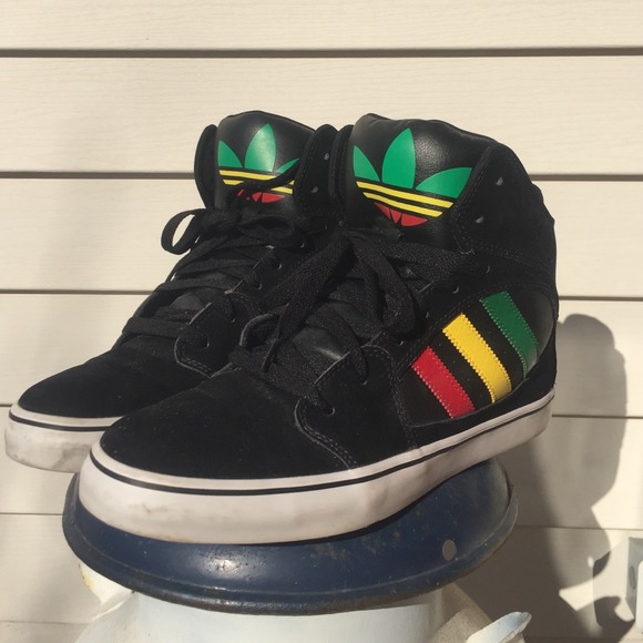 Addidas Shoes - Black Suede Adidas high tops