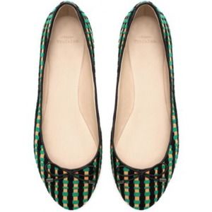 Zara Trafaluc checked ballerina flats