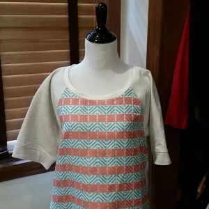 J crew geometric sweatshirt