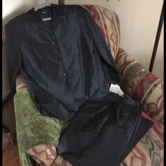 Black Silk Pant Suit