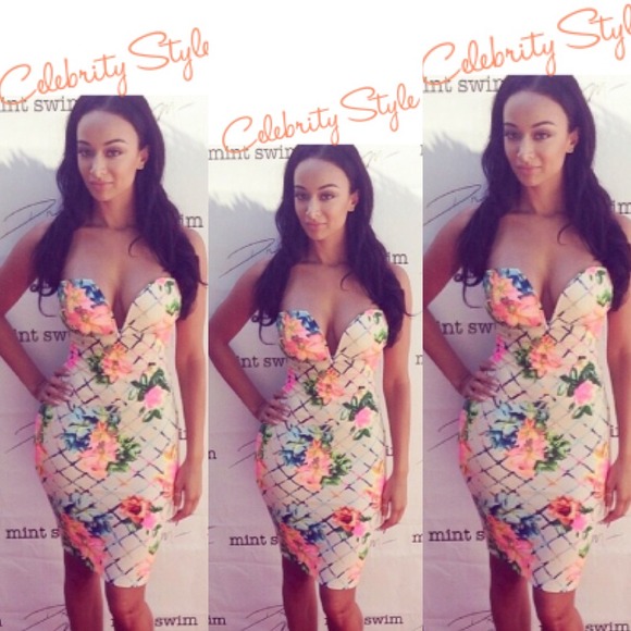 Brand new floral dress. Seen on draya