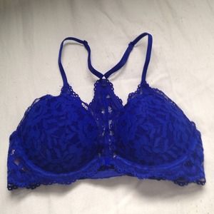 PINK lace racer-back bra