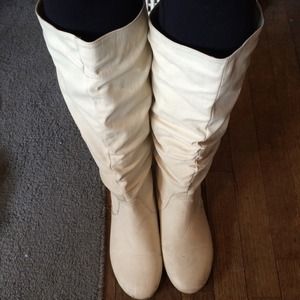 White Charlotte Russe boots