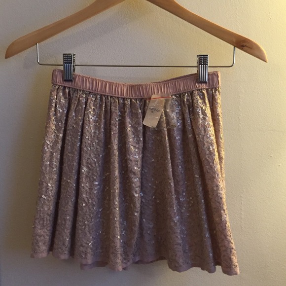 Sequined Aerie Skirt
