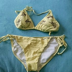 Yellow Cowgirl Tuff Bikini