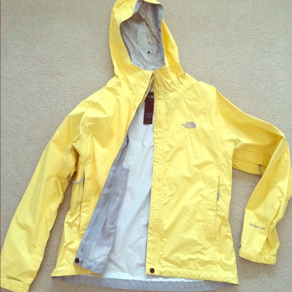Northface venture jacket- yellow