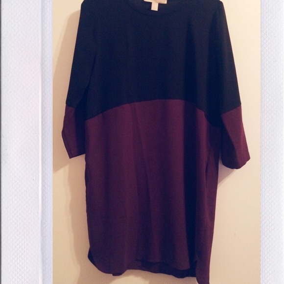 black and plum dress w/ pockets from forever21!🍇