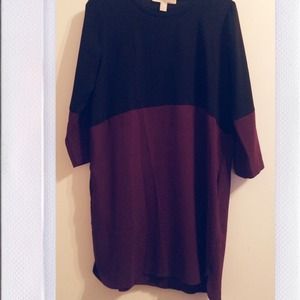 black and plum dress w/ pockets from forever21!🍇