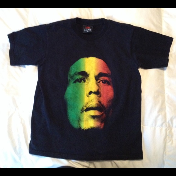 Retro Bob Marley Jamaican Flag Shirt graphic tee