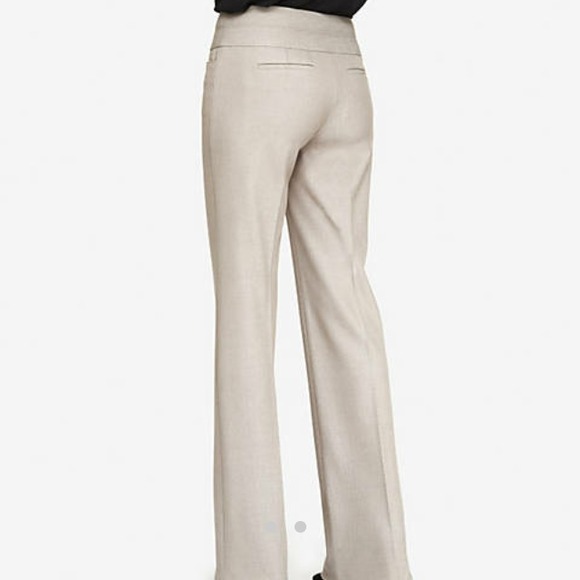 Express Editor Wide Waistband Flare Pants - Picture 2 of 4