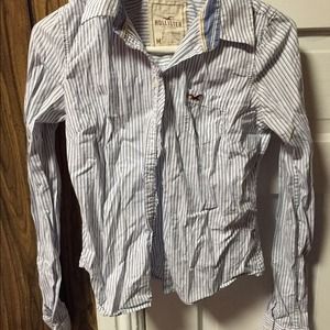 Blue Hollister button up