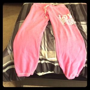 Pink sweatpants