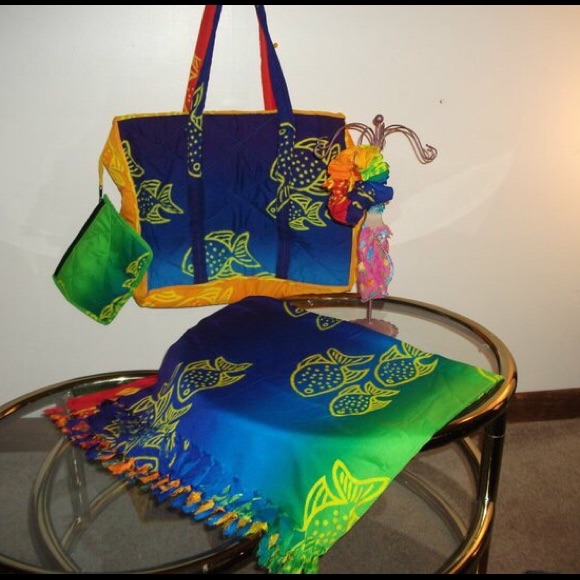 Beach bag & Matching Beach wrap!
