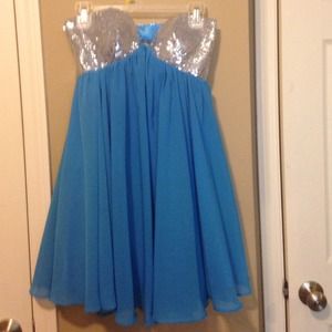 Blue prom dress