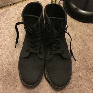All black Dr Martens