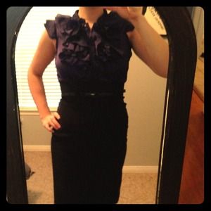 Purple Ruffle Top Dress