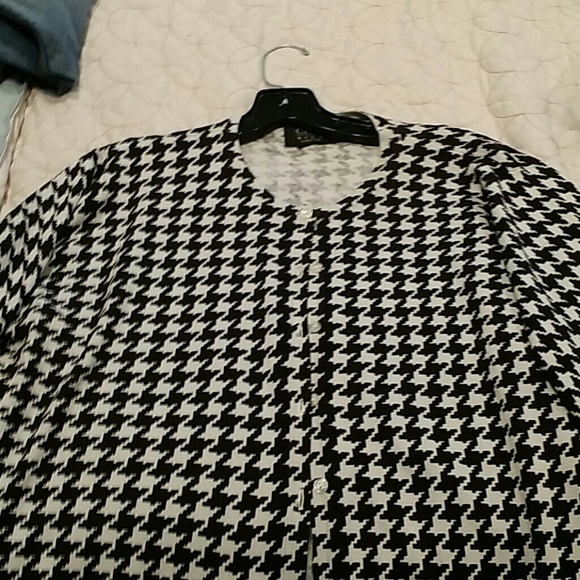 Houndstooth cardigan