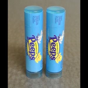 Lots of 2 NEW SEALED peeps marshmallow lip balm