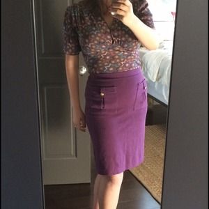 Purple anthro skirt