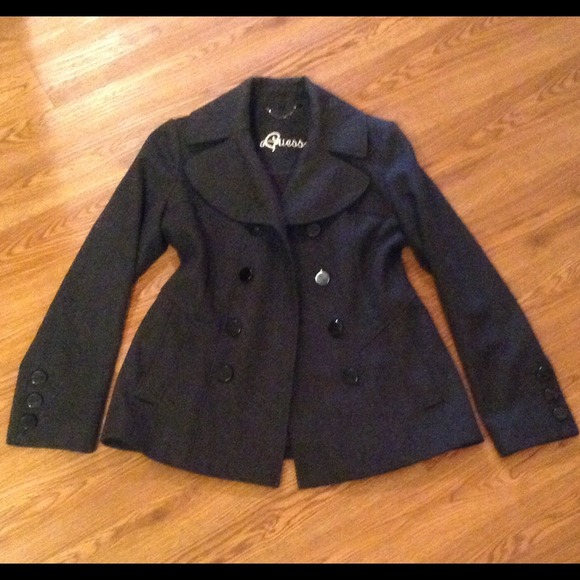 REDUCED Guess Gray coat like new - Picture 3 of 4