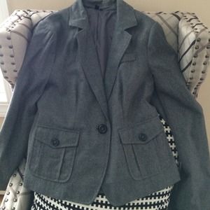 Gray wool blazer