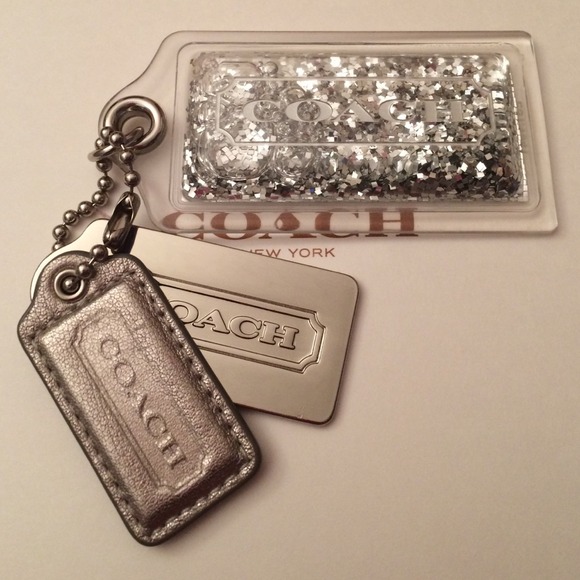 COACH Silver set of Hangtags.