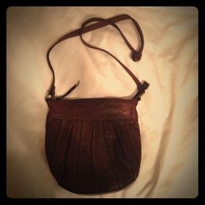 Fossil cross body, dark brown