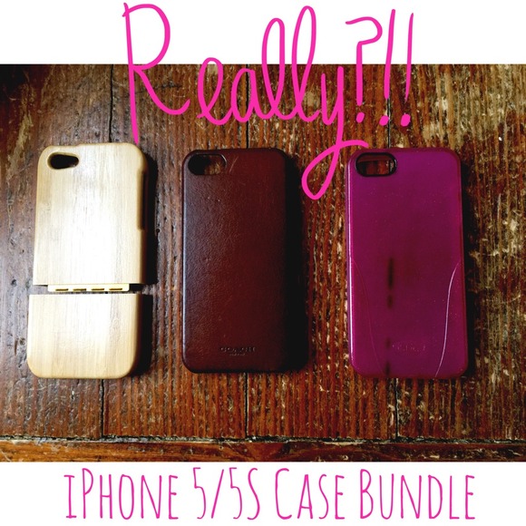 iPhone 5/5S Case Bundle Bamboo/Coach/iSkin
