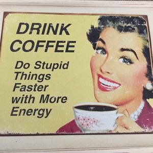 Vintage Cofffee Lover Wall Art