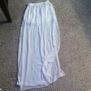 Sheer maxi skirt