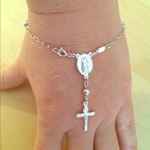 Sterling silver bracelet.