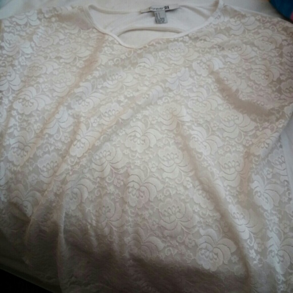 Lace top open back