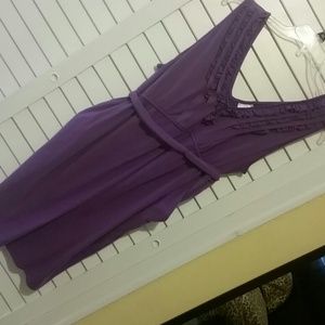 Purple maternity dress and black too bundle