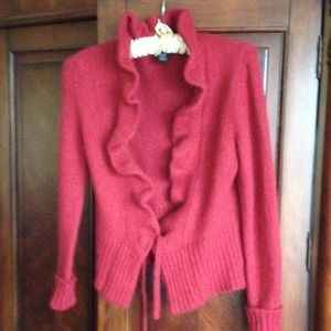 Angora blend crop sweater