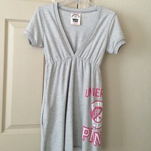 Victoria secret pink French terry cover up dress