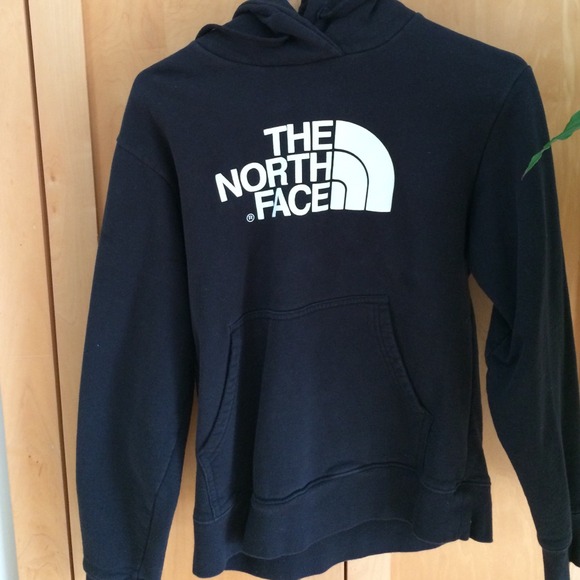 Black great condition north face sweat shirt