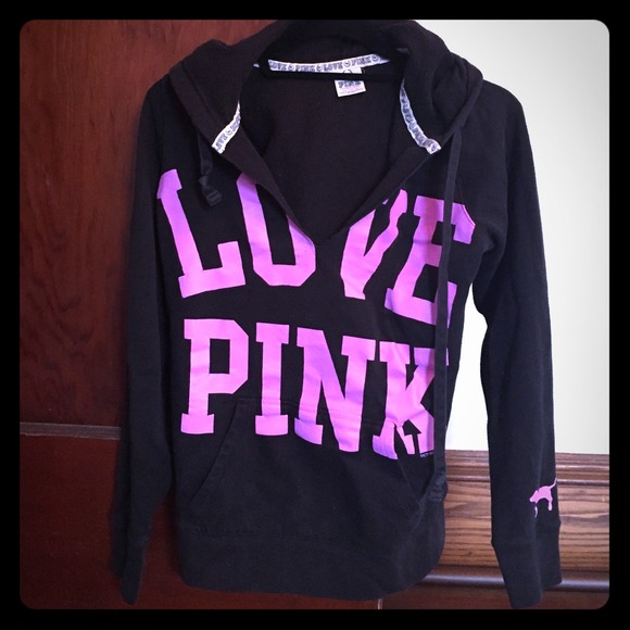 Victoria's Secret pink hooded sweatshirt