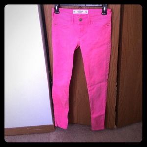 Got pink skinny jeans
