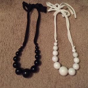 Bundled chunky necklaces