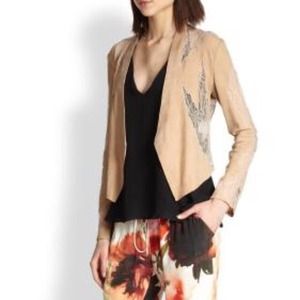 Suede and Lace Blazer