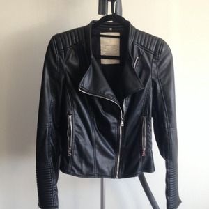 Zara faux leather jacket