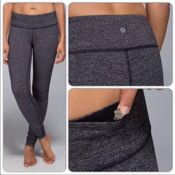 Lululemon Wunder Under Tights Herringbone 8