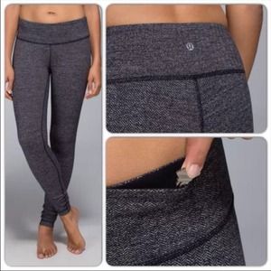 Lululemon Wunder Under Tights Herringbone 8
