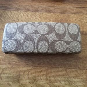 Coach eye glasses case