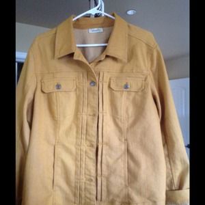 Dress barn gold denim jacket.
