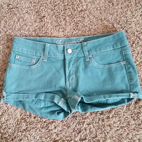 AE blue-green shorts