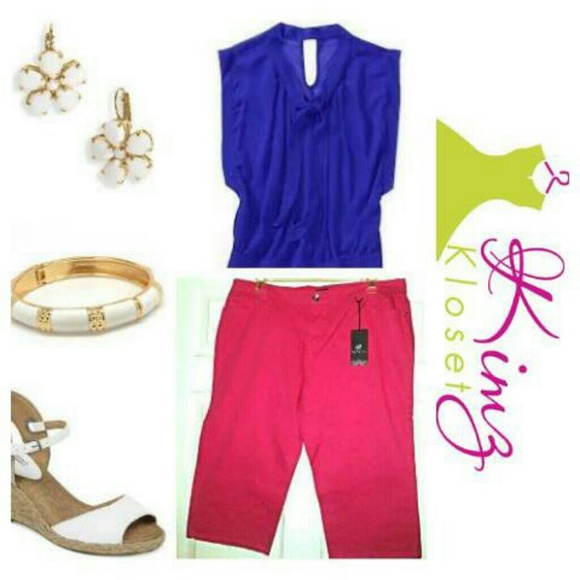 Baccini Pants - Hot Pink Capris**bundled